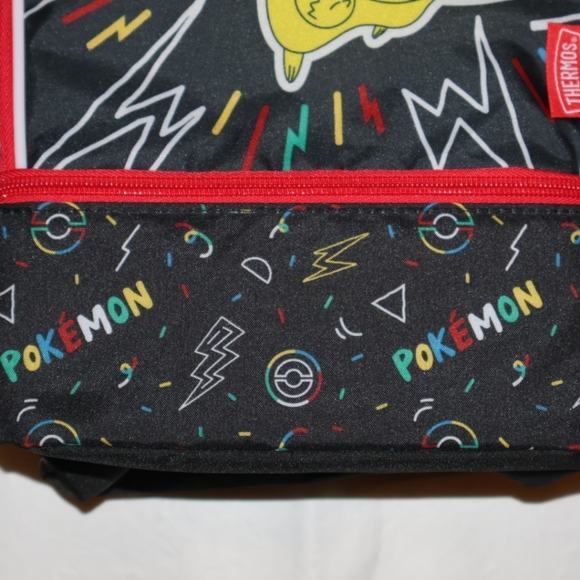 Pokémon Pikachu Thermos Dual Compartment Insulated Lunch Bag. New. - Picture 3 of 16